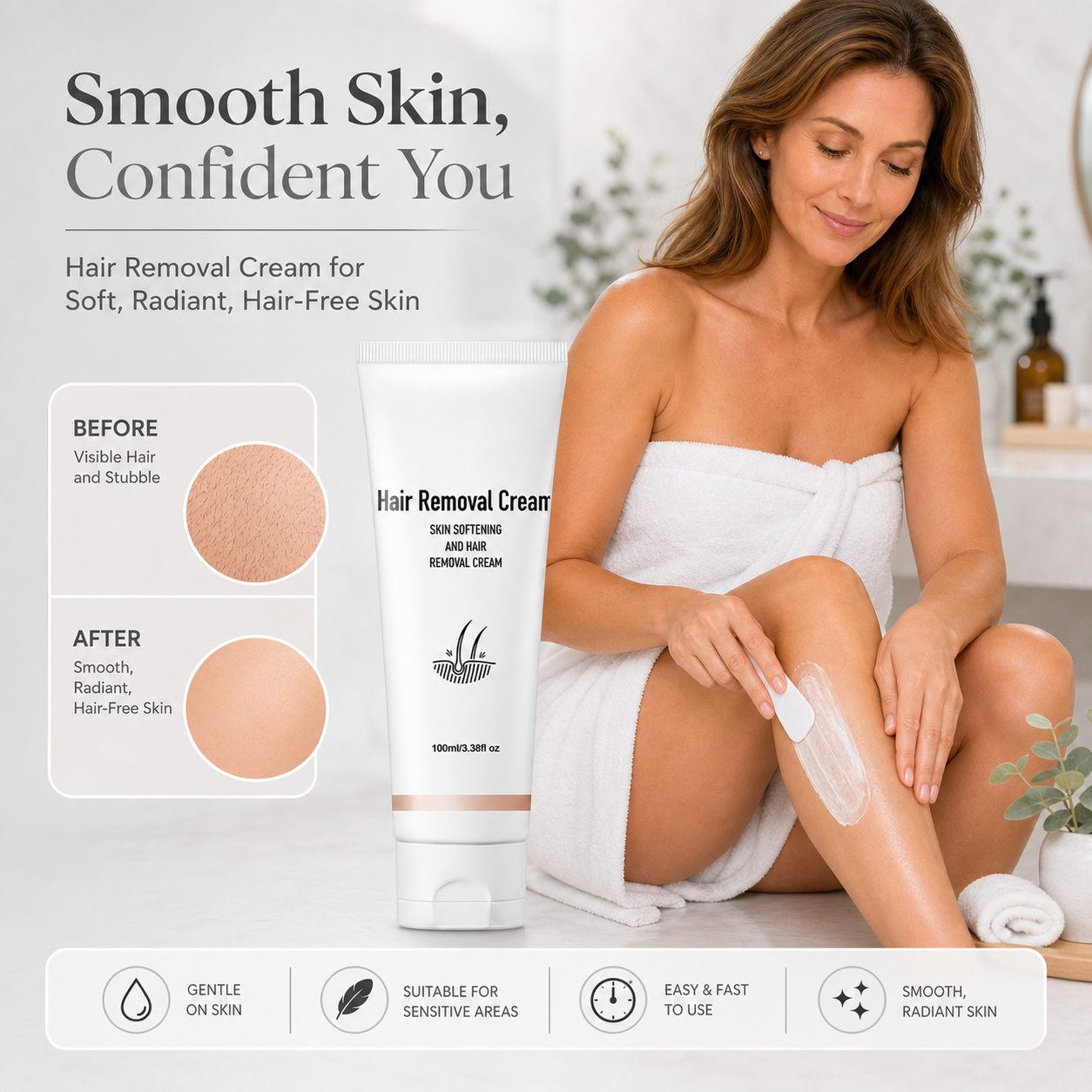Velourané™ Crema depilatoria delicata al profumo aromatico