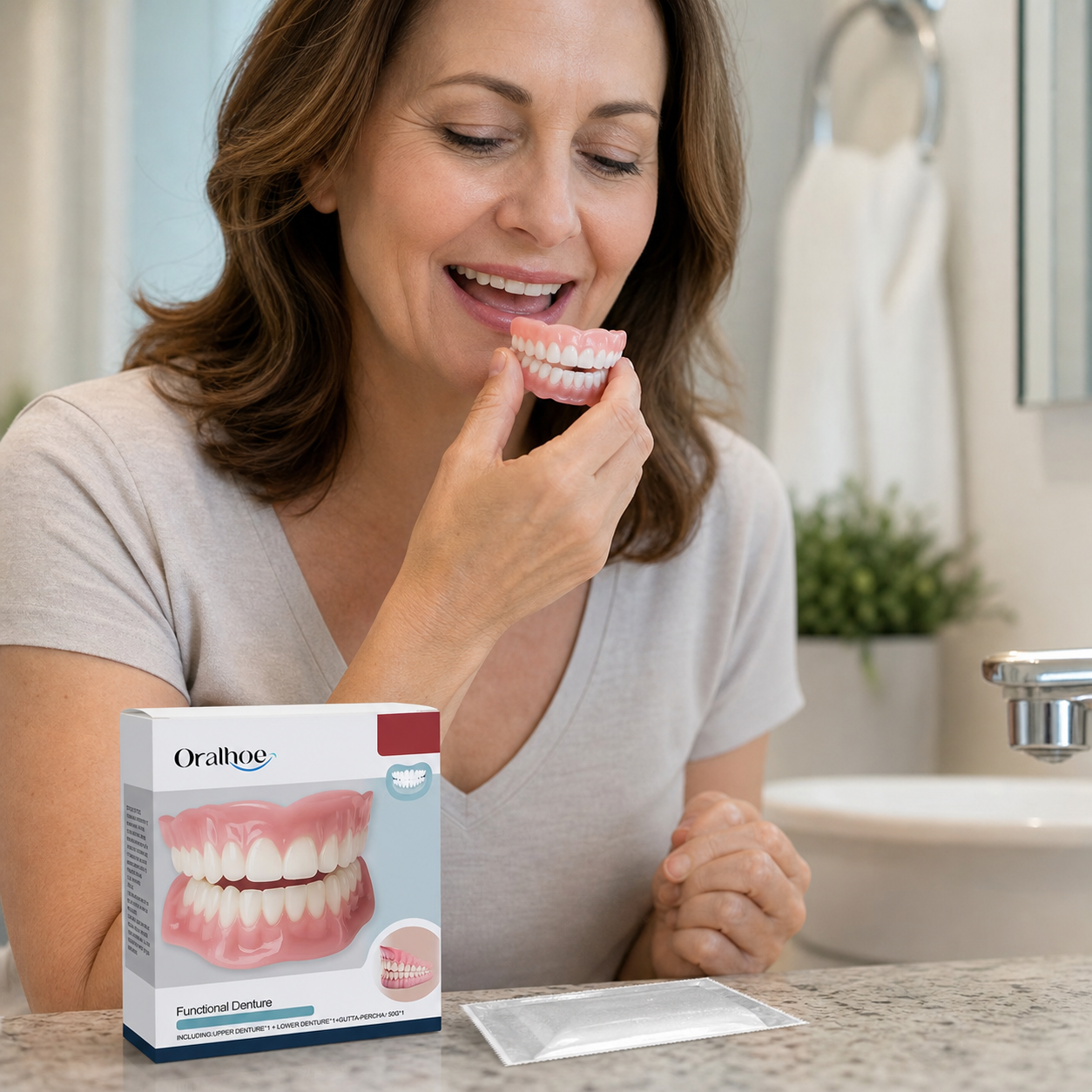 VelvetDent Pro™ Cuscinetti in silicone morbido per protesi dentarie ad aderenza sicura