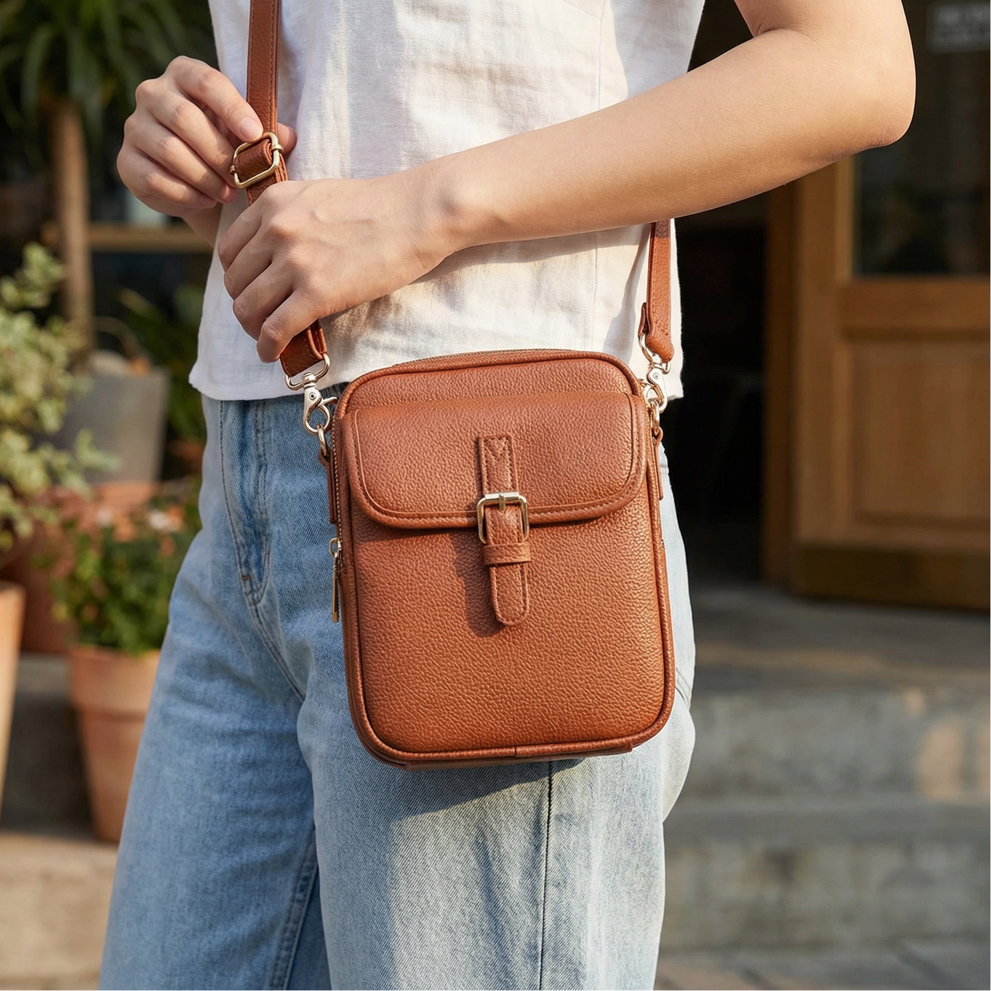 VinCross Pro™ Compact Messenger Bag with Multiple Pockets