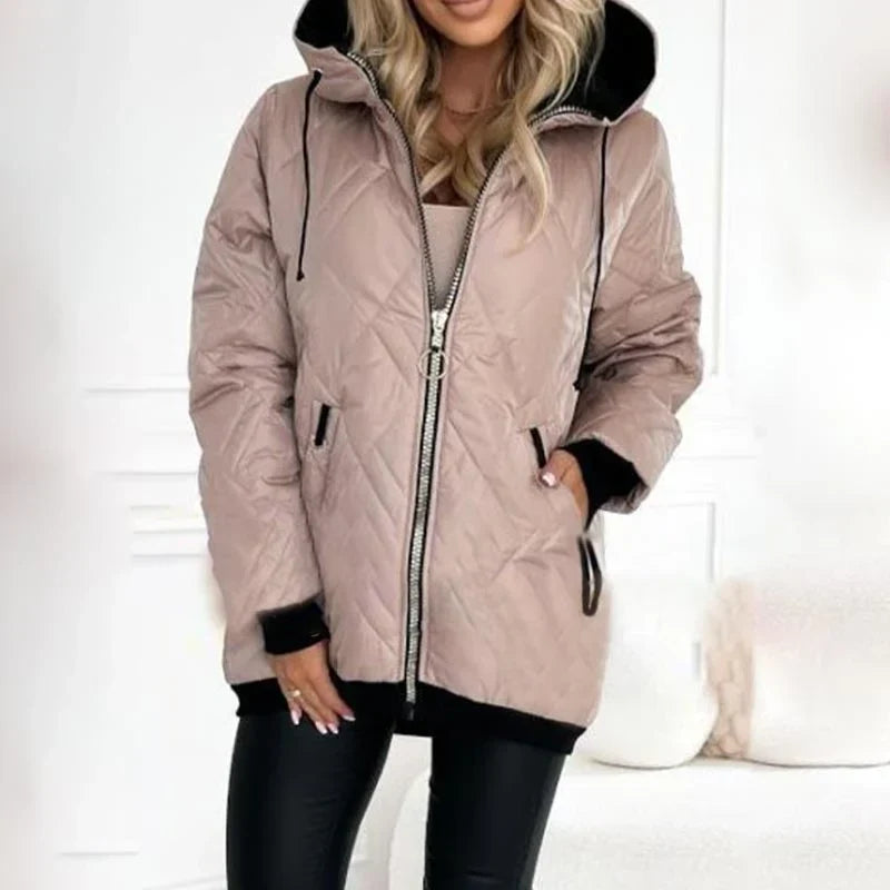 Viviana Pettine™ Giacca invernale sartoriale con collo alto per il calore di ogni giorno
