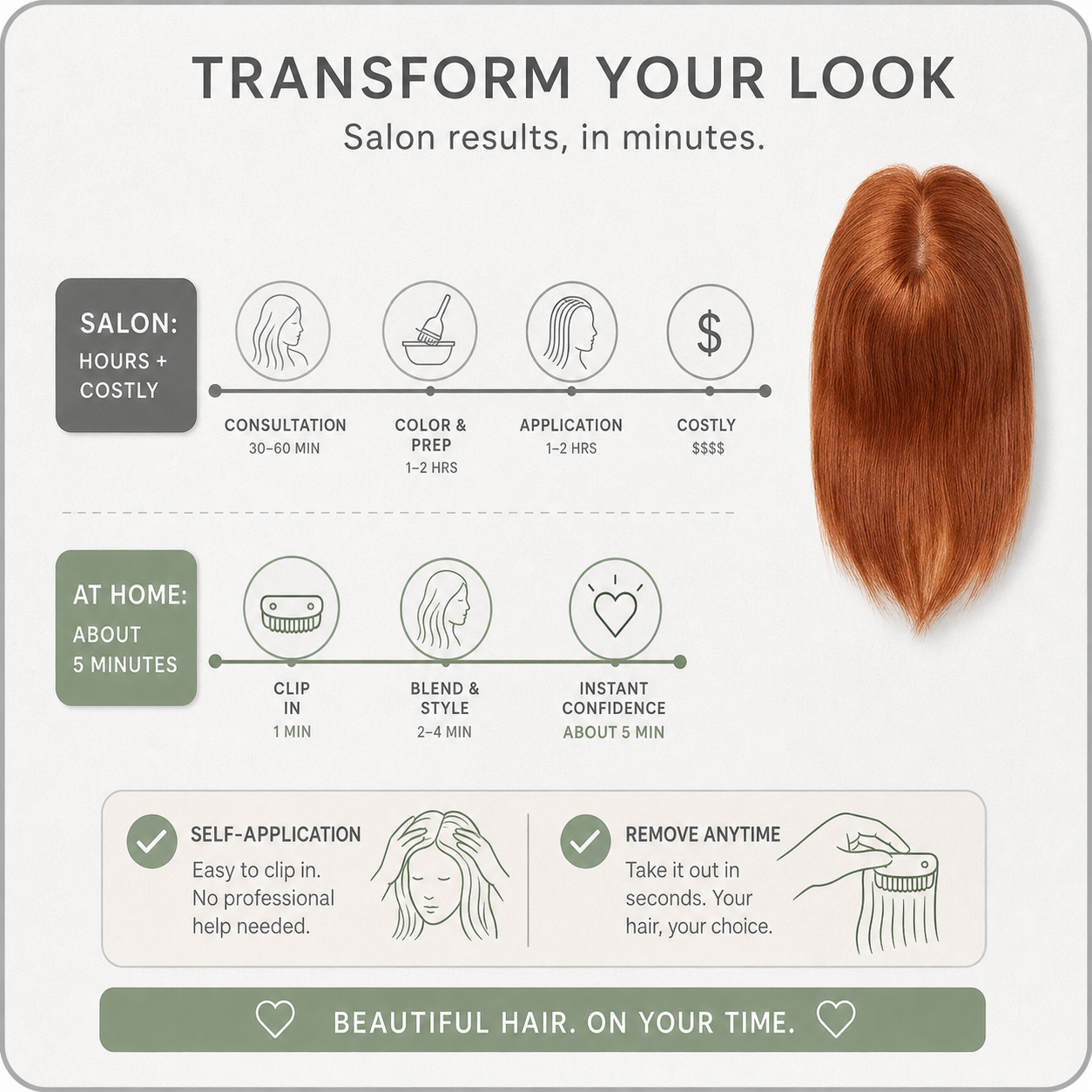 Volumière™ Extension clip-in per capelli più voluminosi e lunghi