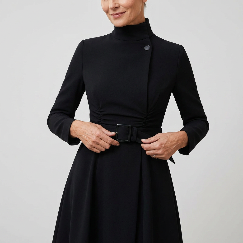 Yara Balducci™ Abito con cintura per un'eleganza senza sforzo