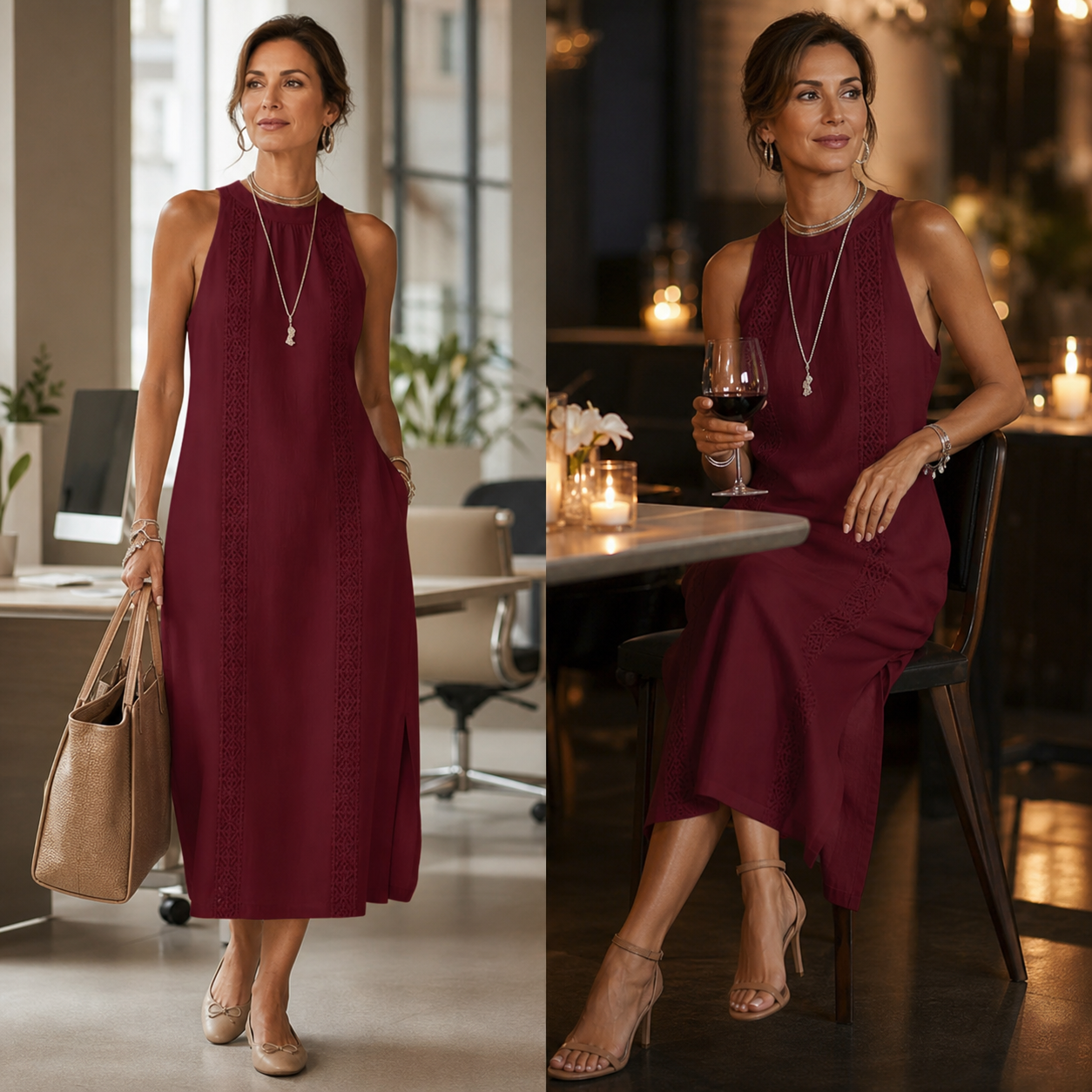 Zaira Zanardi™ Vestito midi versatile per uno stile senza sforzo