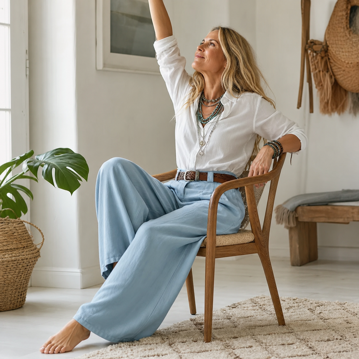 Zelinda Barbieri™ Completo coordinato camicia e pantaloni per uno stile senza sforzo