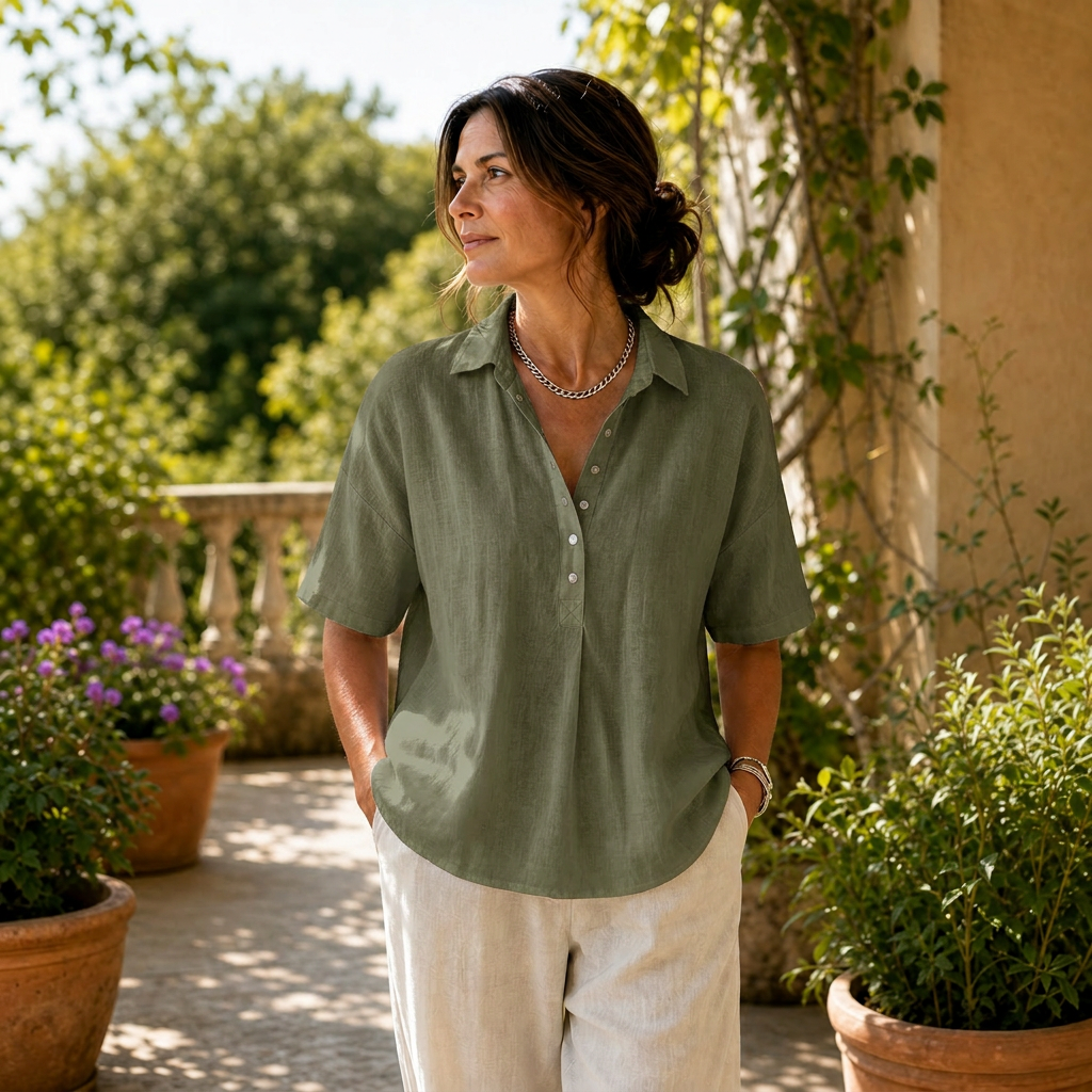 Zelinda Fucini™ Blusa casual estiva per un comfort senza sforzo