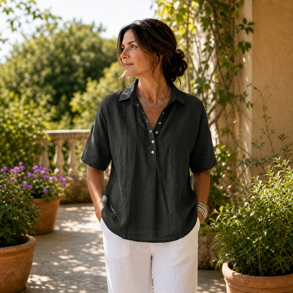 Zelinda Fucini™ Blusa casual estiva per un comfort senza sforzo