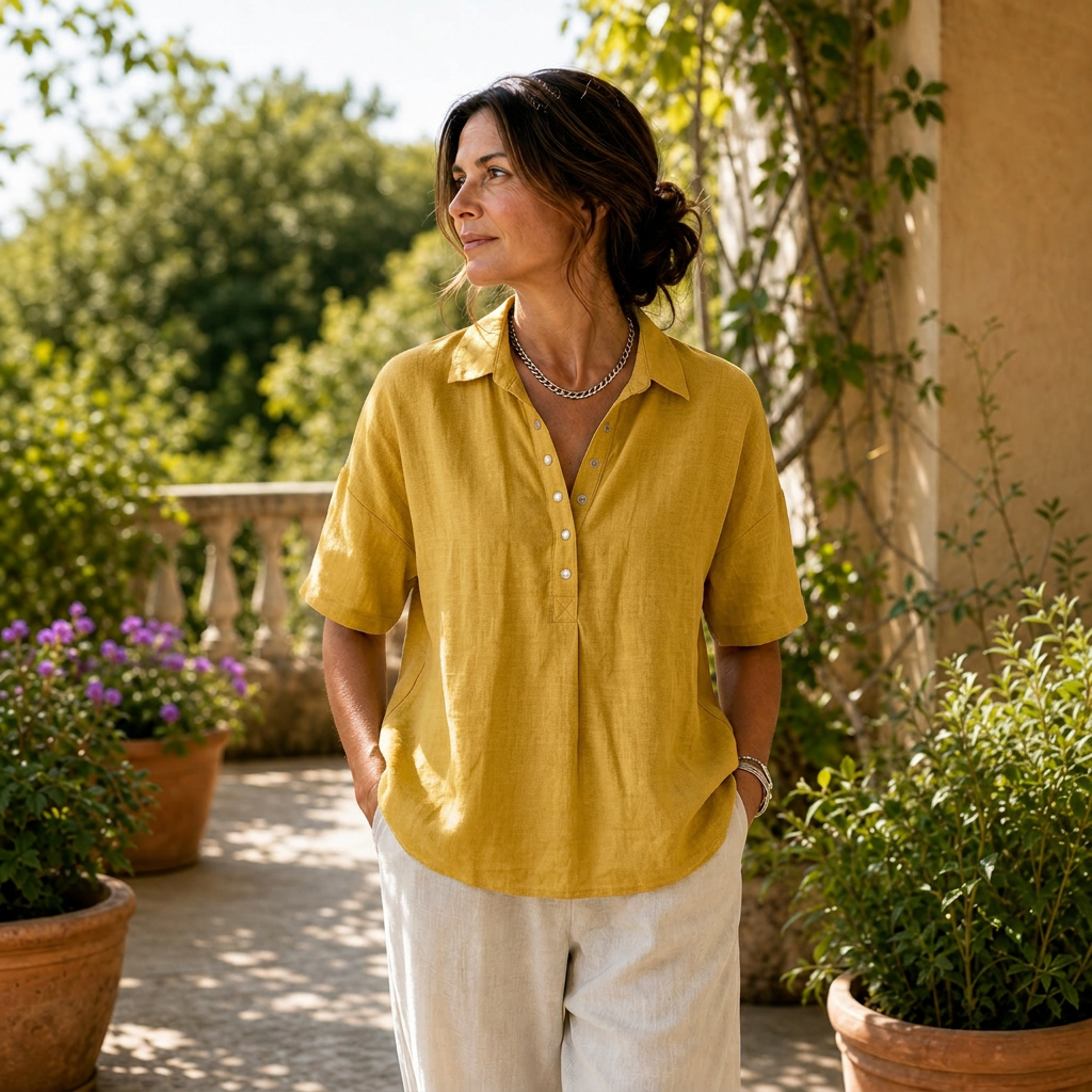 Zelinda Fucini™ Blusa casual estiva per un comfort senza sforzo