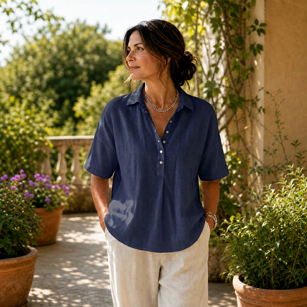 Zelinda Fucini™ Blusa casual estiva per un comfort senza sforzo