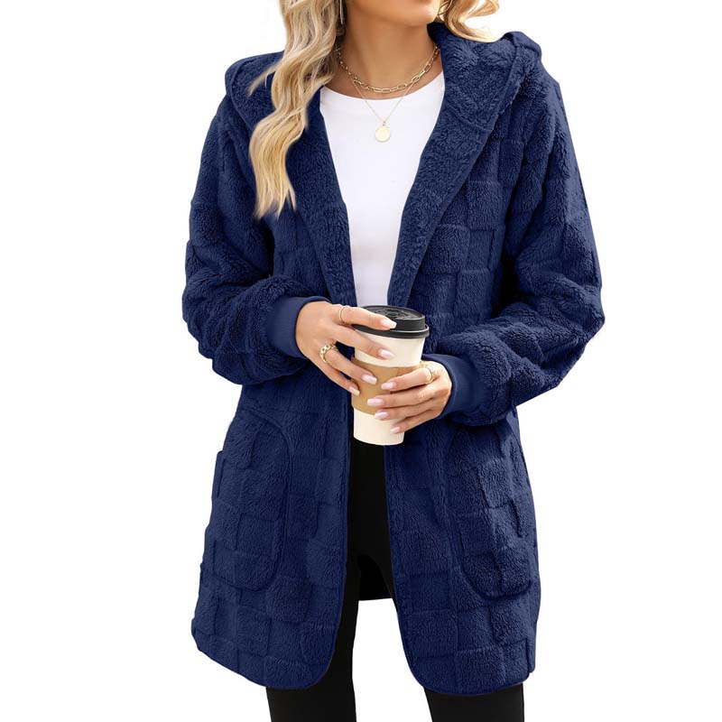 Zenaide Salerno™ Cardigan a quadri morbido per i look quotidiani a strati