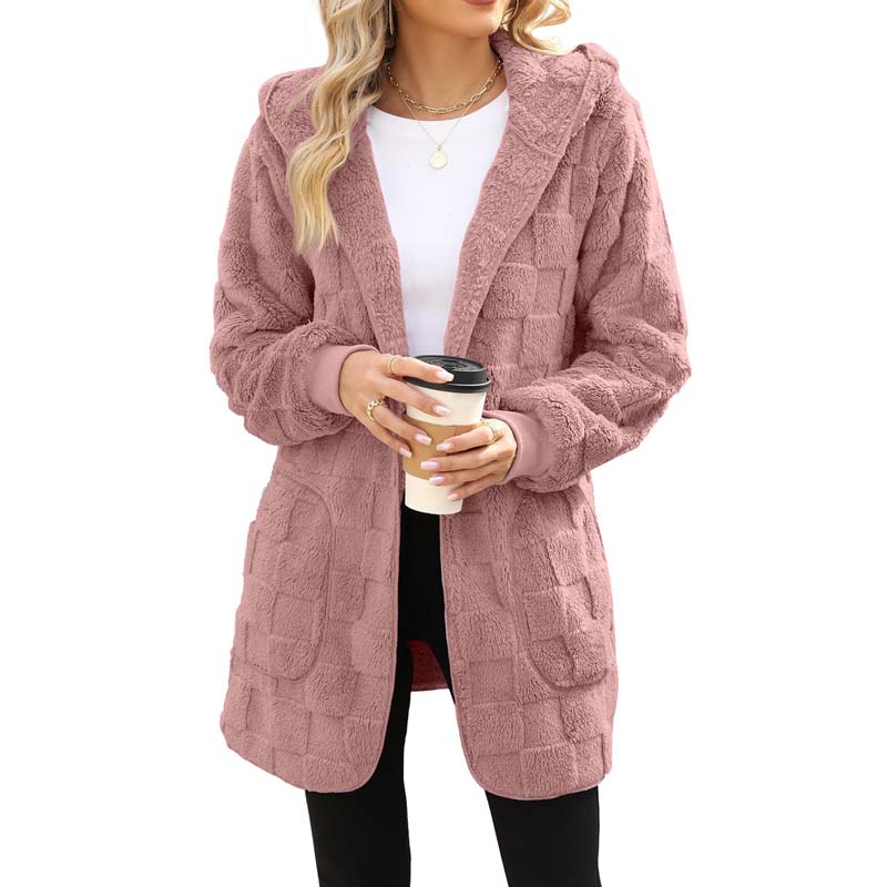 Zenaide Salerno™ Cardigan a quadri morbido per i look quotidiani a strati