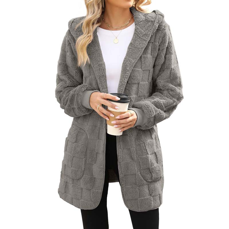 Zenaide Salerno™ Cardigan a quadri morbido per i look quotidiani a strati
